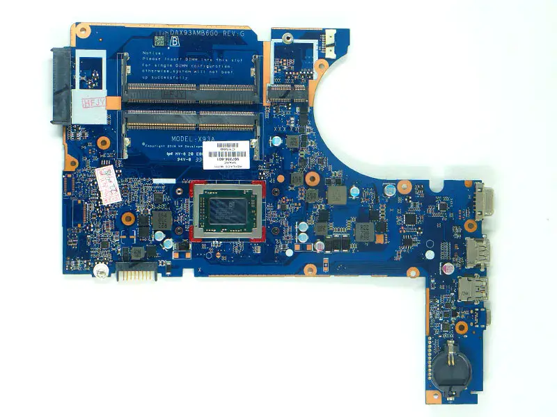 Μητρική πλακέτα HP 455 G4 907356-001 907356-501 907356-601 DAX93AMB6G0 A10-9600