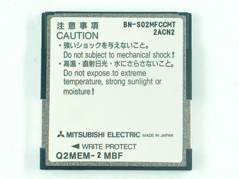 Mitsubishi Q2MEM-2MBF Κάρτα γραμμικής μνήμης flash 2M BYTES