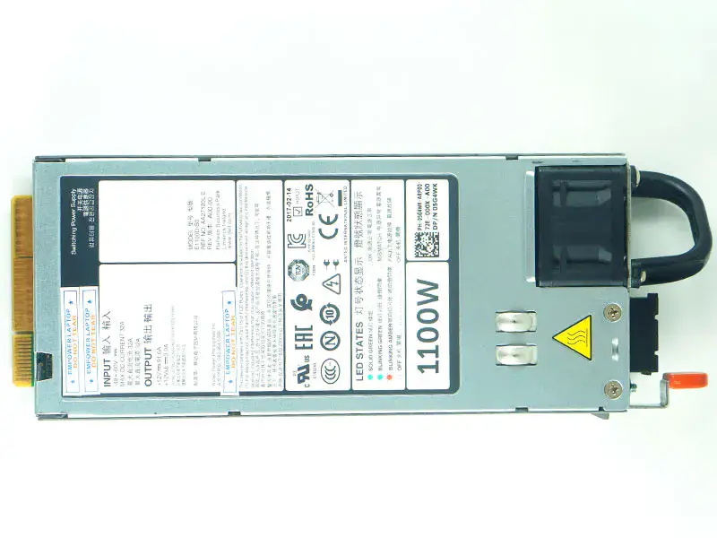 1100W DC τροφοδοτικό PSU για Dell R620 R630 R720 R730XD R520 NX3200 1100W 5G4WK Y1MGX E1100D-S0