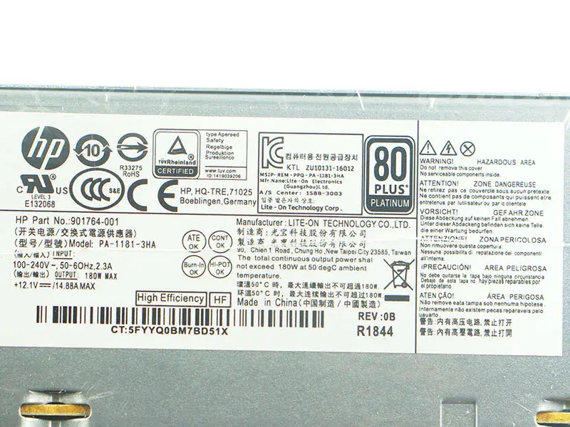 Τροφοδοτικό HP PA-1181-3HA 901764-001