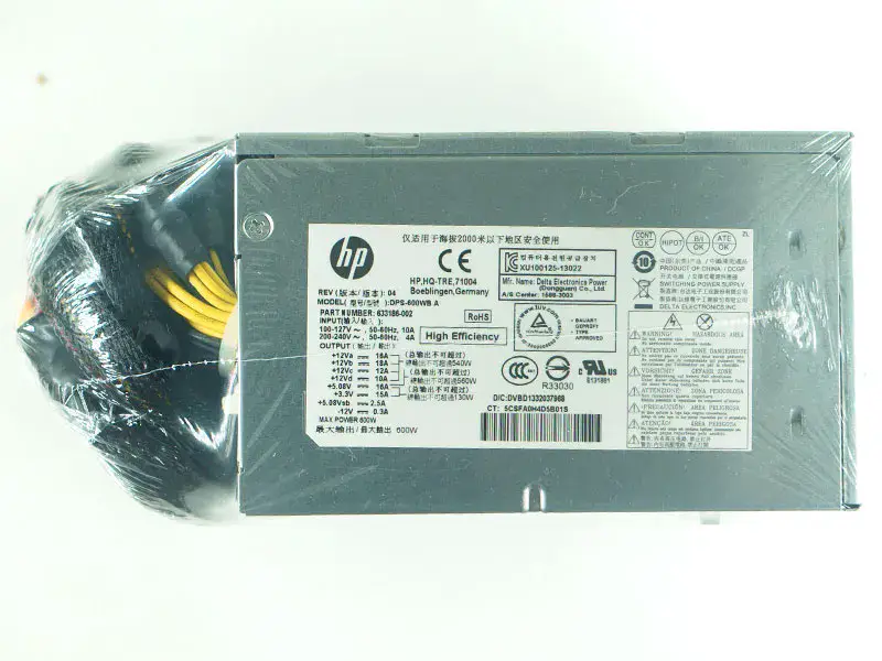 633186-002 DPS-600WB A 600W για HP ENVY 810 Phoenix h9-1400t CTO τροφοδοτικό