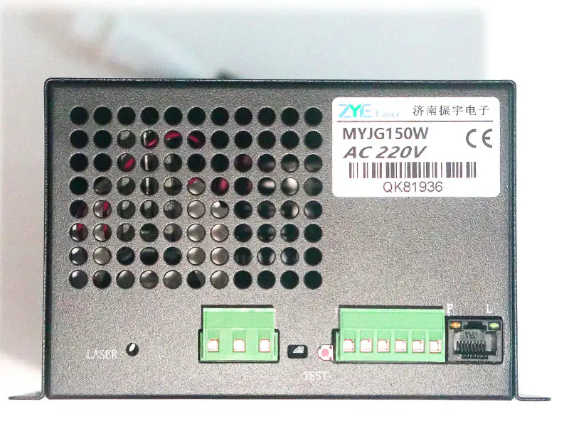130-150W τροφοδοτικό λέιζερ CO2 για μηχανή κοπής χάραξης λέιζερ CO2 MYJG-150W