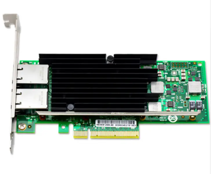 Γνήσια κάρτα προσαρμογέα δικτύου Intel X520-T2 X540-T2 10Gps RJ45 PCI-E E10G42BT Ethernet Converged Network Adapter Card