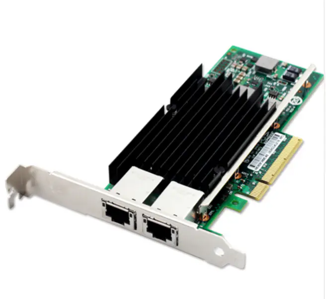 Γνήσια κάρτα προσαρμογέα δικτύου Intel X520-T2 X540-T2 10Gps RJ45 PCI-E E10G42BT Ethernet Converged Network Adapter Card