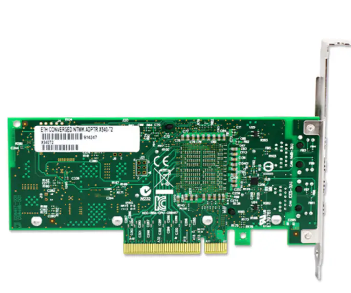 Γνήσια κάρτα προσαρμογέα δικτύου Intel X520-T2 X540-T2 10Gps RJ45 PCI-E E10G42BT Ethernet Converged Network Adapter Card