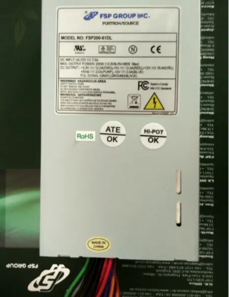 Τροφοδοτικό συνεχούς ρεύματος 1U FLEX FSP200-61DL 36V-72VDC Είσοδος