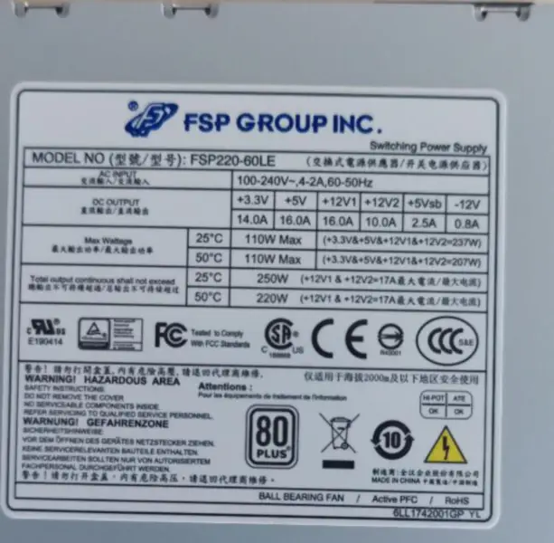 FSP220-60LE Τροφοδοτικό