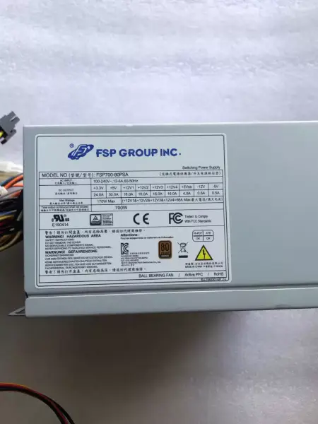 FSP/Advantech 80plus Bronze 700W Τροφοδοτικό FSP700-80PSA PS8-700ATX-ZE SPI700A8BB FSP650-80GH