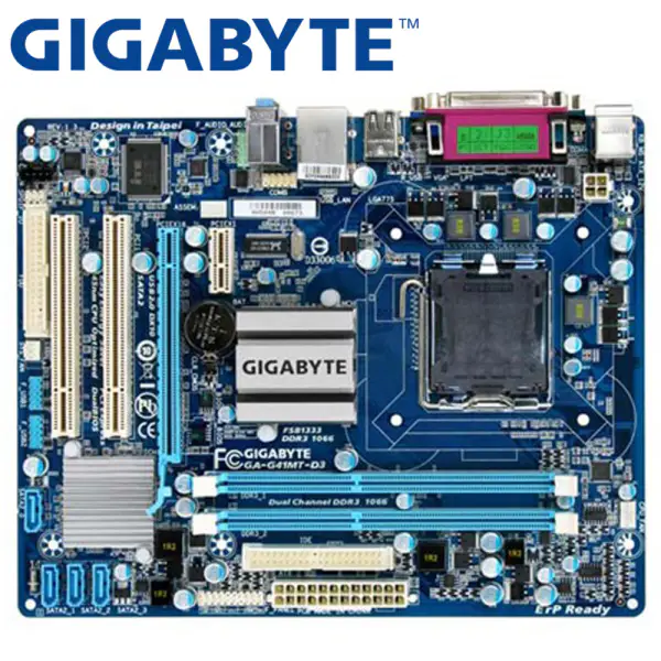 Gigabyte GA-G41MT-D3 Μητρική πλακέτα επιτραπέζιων υπολογιστών G41 Socket LGA 775 για Core 2 Pentium Celeron DDR3 8G