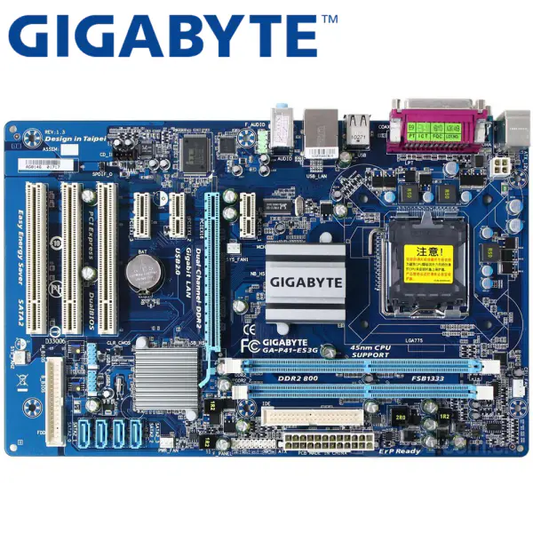 Gigabyte GA-P41-ES3G Μητρική κάρτα γραφείου G41 Socket LGA 775 Q8200 Q8300 DDR2 8G ATX