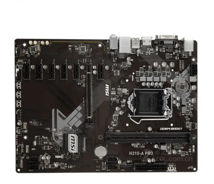 MSI H310-A PRO Μητρική πλακέτα επιτραπέζιων υπολογιστών DDR4 LGA 1151 64GB για 14nm