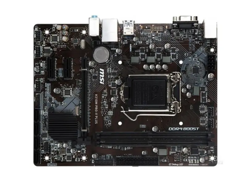 MSI H310M PRO-V PLUS Μητρική πλακέτα Socket AM4 DDR4 για Intel H310M H310M USB3.0