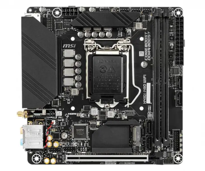 MSI H410I PRO WIFI Μητρική πλακέτα Mini-ITX Intel h410 DDR4 64G Υποστήριξη 10 gen LGA 1200 CPU