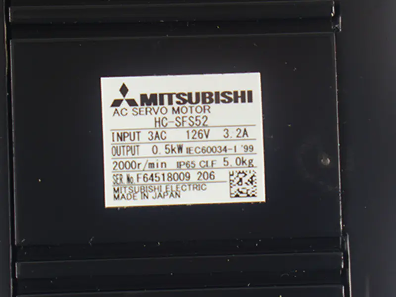 Σερβοκινητήρας AC της Mitsubishi HC-SFS52