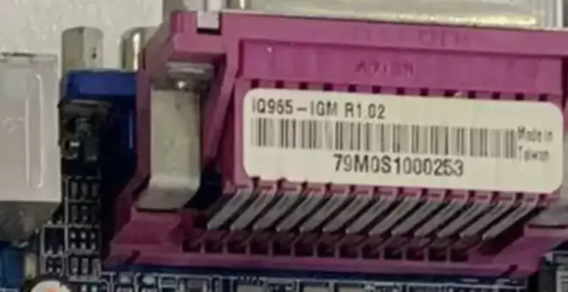 Βιομηχανική μητρική πλακέτα ASM IQ965-IGM R1.02