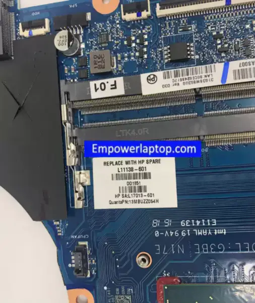 Μητρική πλακέτα HP TPN-Q195 17-AN 17T-AN G3BE N17E DAG3BAMBAF0 L11138-601 L11138-001 L11138-501