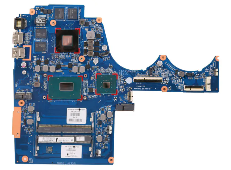 Μητρική πλακέτα HP 15-AX TPN-Q173 L30703-001 DAG35NMB8C0 με I7-8750H DDR4 GTX1050TI 4GB