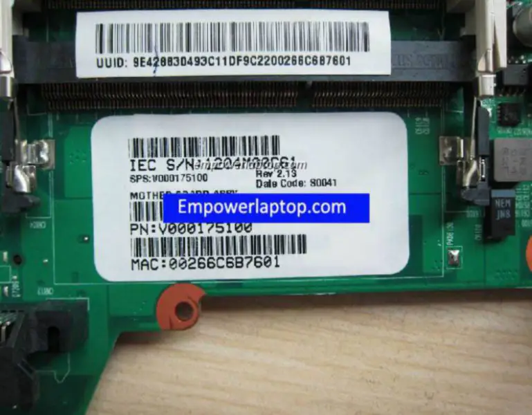 Toshiba L510 L532 V000175100 Motherboard