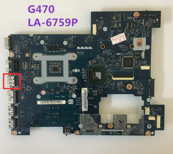 Μητρική πλακέτα φορητού υπολογιστή Lenovo G470 PIWG1 LA-6759P