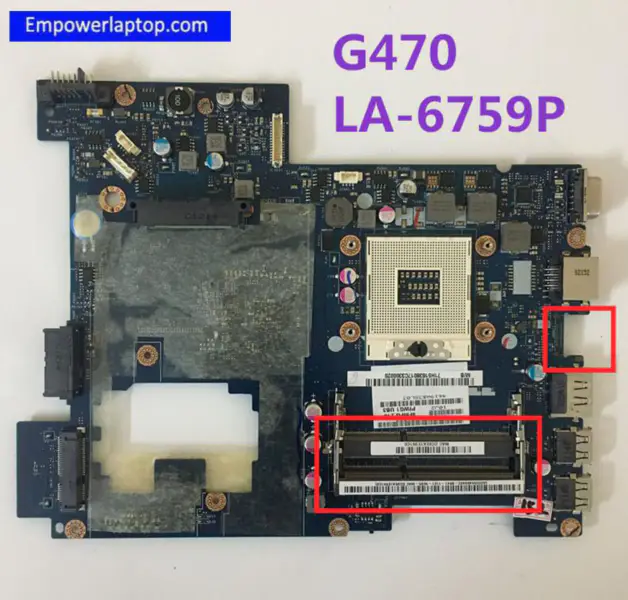 Μητρική πλακέτα φορητού υπολογιστή Lenovo G470 PIWG1 LA-6759P