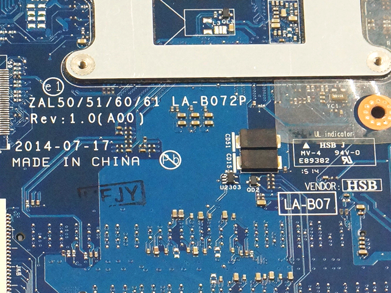 Dell Latitude 3450 3550 LA-B072P ZAL50/51/60/61 PicturesREV:1.0 Μητρική πλακέτα φορητού υπολογιστή I7-5500U