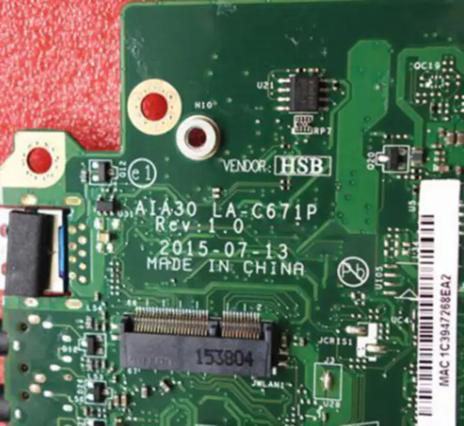 Μητρική κάρτα Lenovo S200Z C2000 AIO N3700 AIA30 LA-C671P IBSWSC 03T7441 Mainboard