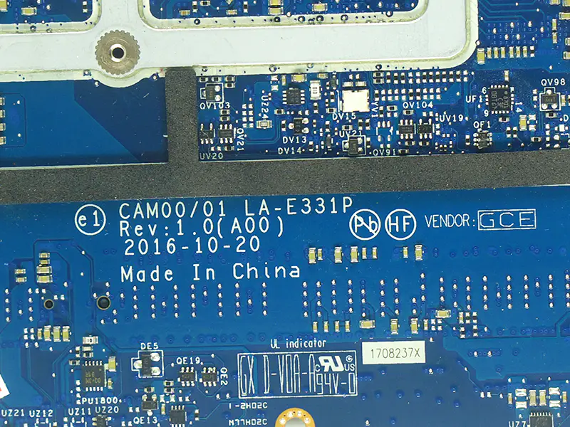 Μητρική πλακέτα Dell XPS 15 9560 CAM00/01 LA-E331P CN-0YV12N 0YV12N YV12N YV12N