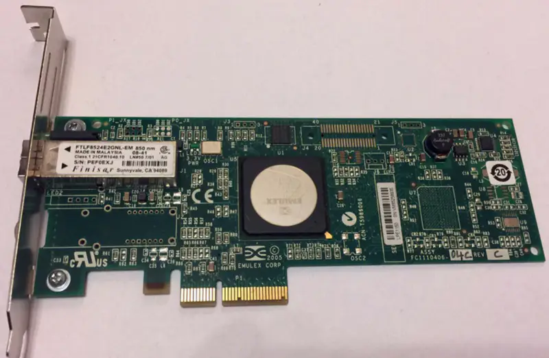 Emulex LPE1150-E 4Gbit PCIe x4 Κάρτα προσαρμογέα HBA FC μίας θύρας FC FC1120005-04C