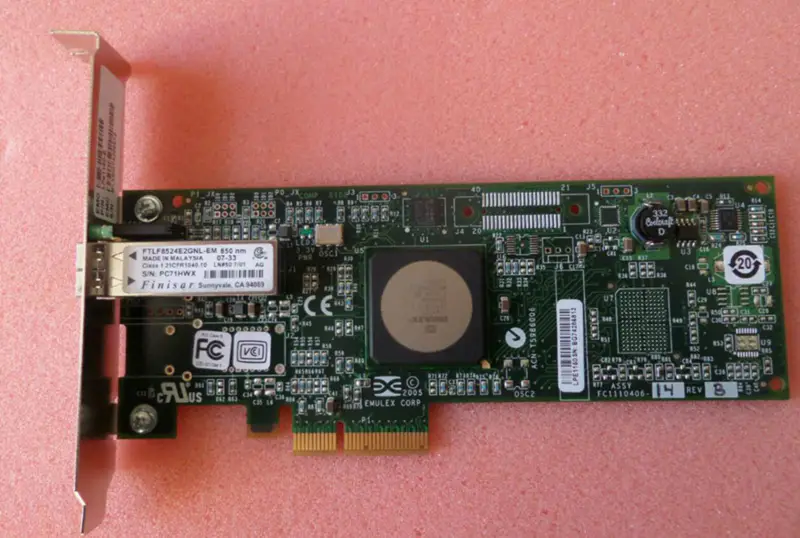 Emulex LPE1150-E 4Gbit PCIe x4 Κάρτα FC HBA μίας θύρας FC1120005-15B
