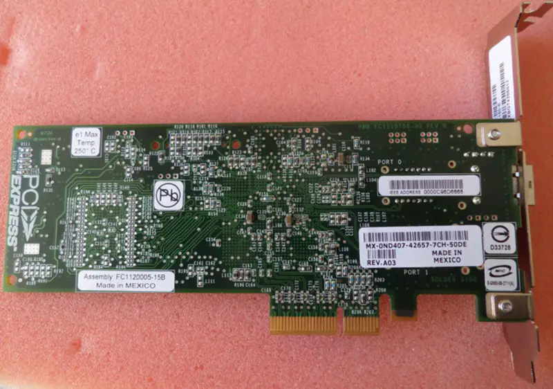 Emulex LPE1150-E 4Gbit PCIe x4 Κάρτα FC HBA μίας θύρας FC1120005-15B