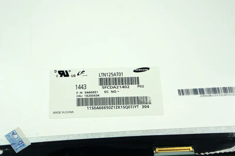 Οθόνη LCD 12,5 ιντσών LTN125AT01 B125XW01 B125XW01 V.0 LP125WH2 TLB1 για Lenovo U260 U201 X220 X220I LCD οθόνη LCD