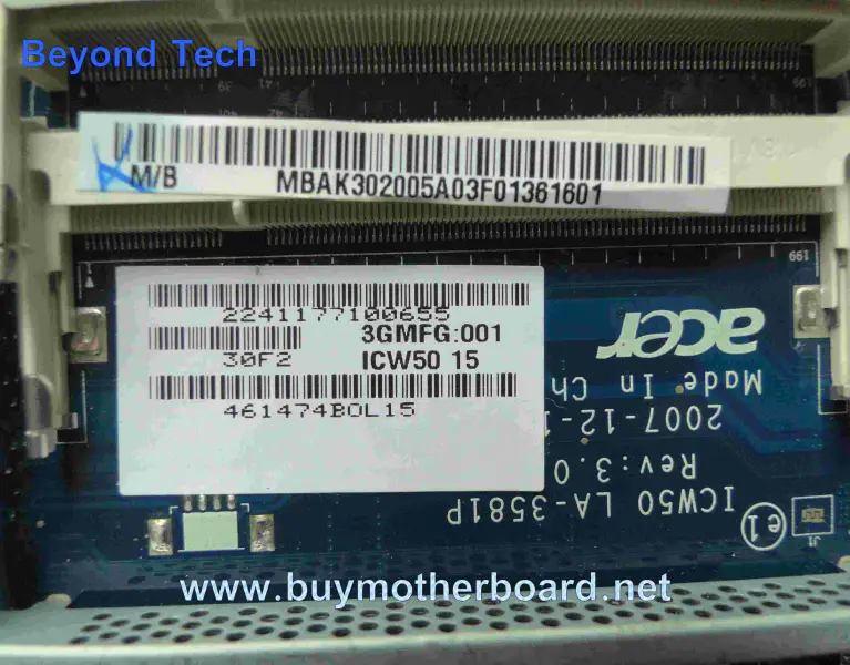 Acer MBAK302005 motherboard for 5520