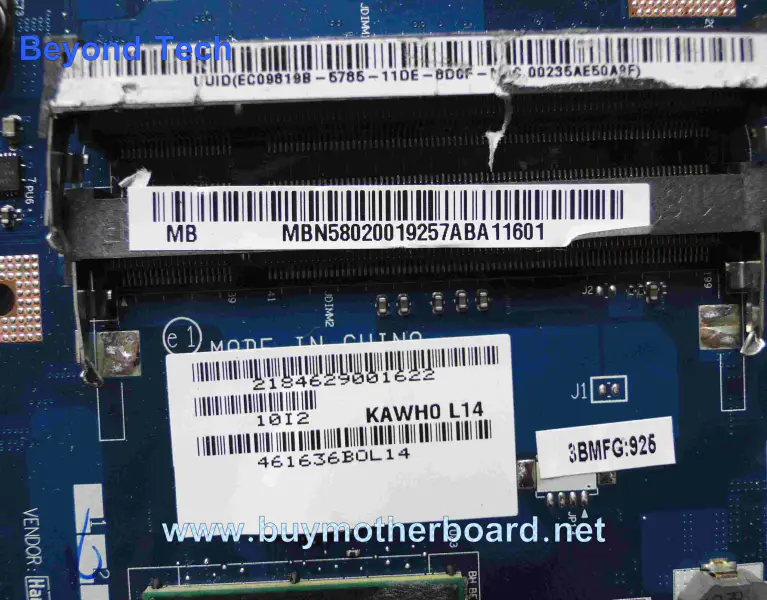 Μητρική πλακέτα Acer MBN5802001 για E525 725