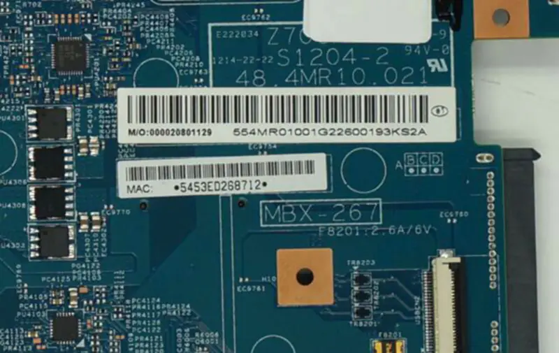 Μητρική πλακέτα Sony MBX-267