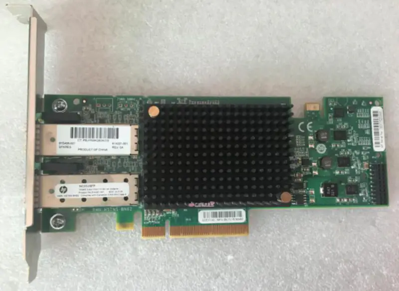 Προσαρμογέας διακομιστή Ethernet HP NC552SFP 10GbE 2 θυρών 614203-B21 615406-001 614201-001