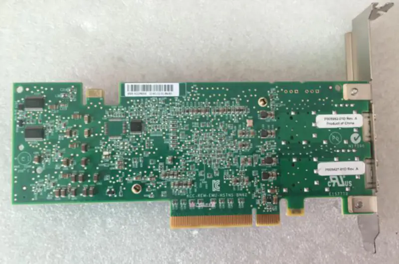 Προσαρμογέας διακομιστή Ethernet HP NC552SFP 10GbE 2 θυρών 614203-B21 615406-001 614201-001