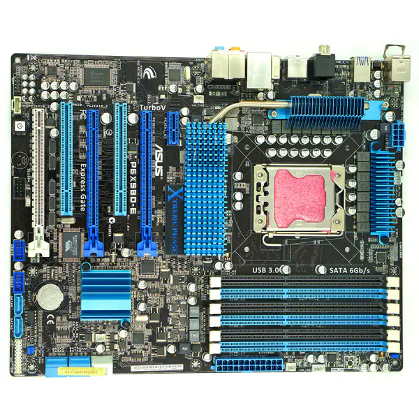 Asus P6X58D-E Μητρική πλακέτα επιτραπέζιας X58 Socket LGA 1366 i7 Extreme DDR3 24G ATX