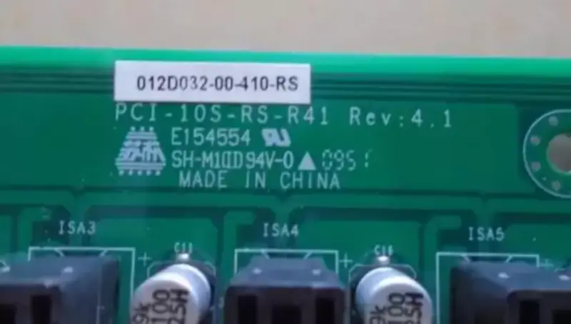 Πλάκα βάσης PCI-10S-RS-R41 Rev:4.1