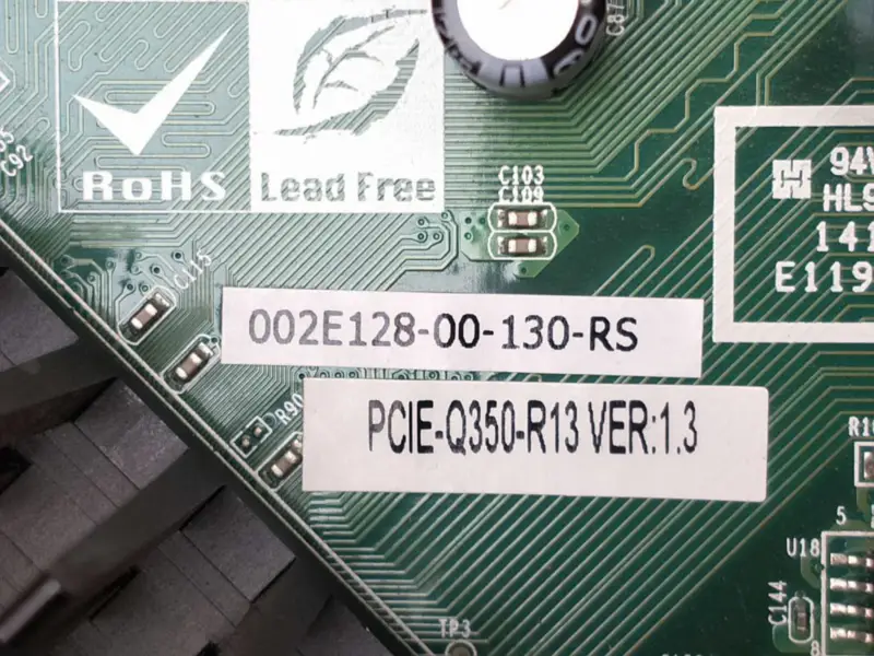 Βιομηχανική μητρική πλακέτα IEI PCIE-Q350-R13 Rev1.3