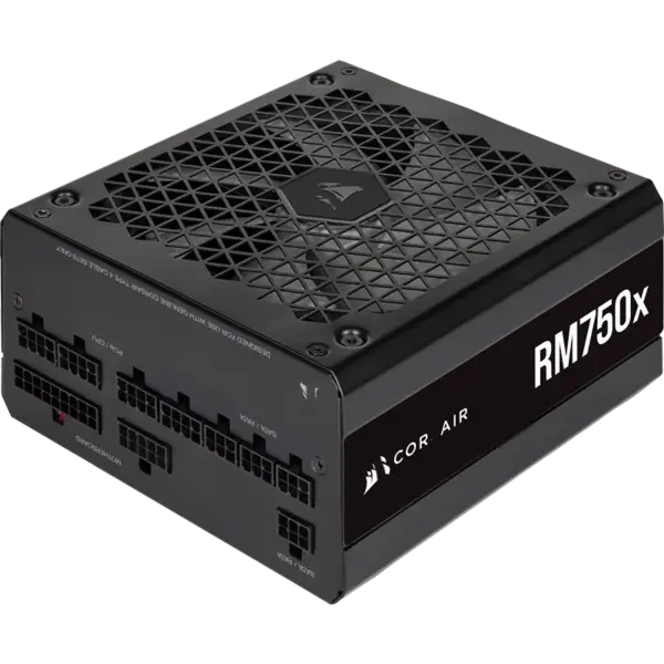 Μονάδες τροφοδοσίας ρεύματος Cors Air Psu Rm750x 750w Gold πιστοποίηση πλήρους μονάδας ανεμιστήρα Start-stop Intelligent Wake-up Rps0123