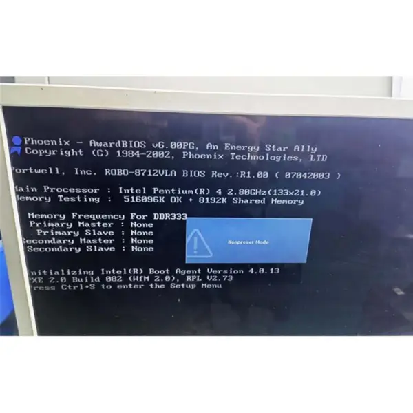 Robo-8712vla Bios R1.00 With Memory And Fan Industrial Control Motherboard