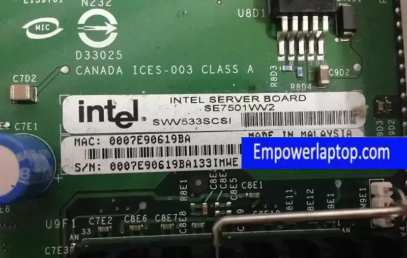 Intel SE7501WV2 διπλή κάρτα 320MSCSI με μητρική πλακέτα RAID Sever
