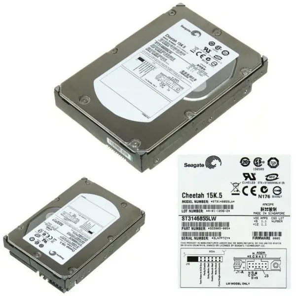 Seagate σταθμός εργασίας hdd ST3146855LW 146G 15K.5 SCSI 68pin 9Z2005-002