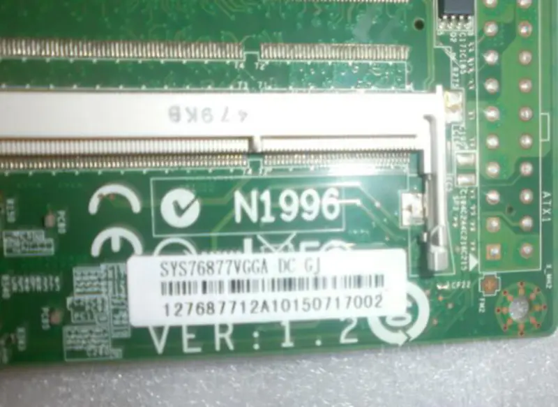AXIOMTEK SYS76877VGGA-DC-GJ MS-9893 VER:1.2 Μητρική πλακέτα εξοπλισμού βιομηχανικού ελέγχου