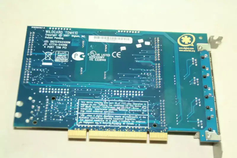 Asterisk TDM410P Κάρτα φωνής αναλογικής κάρτας 4 καναλιών με μονάδες FXO+FXS