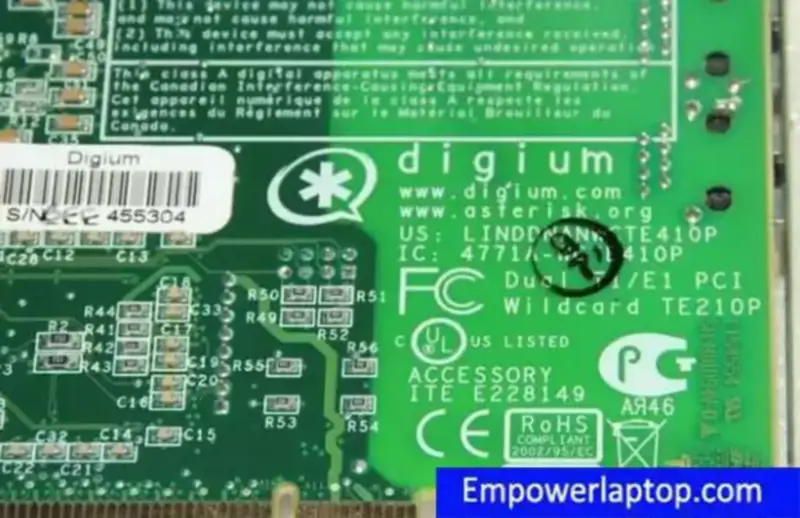 Βιομηχανική μητρική κάρτα DIGIUM TE210P DUAI T1/E1 PCI INTERFACE PCI Wildcard