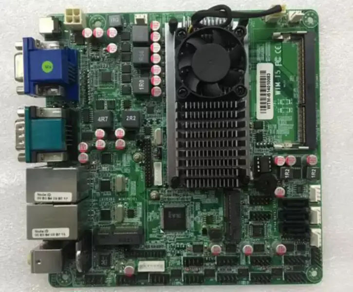 17X19 TN-C1037U Βιομηχανική μητρική πλακέτα διπλού πυρήνα LVDS με 10 COM