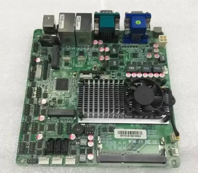 17X19 TN-C1037U Βιομηχανική μητρική πλακέτα διπλού πυρήνα LVDS με 10 COM