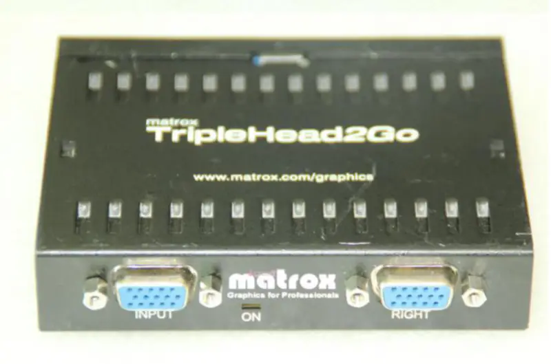 Προσαρμογέας ψηφιακής πολλαπλής οθόνης Matrox TripleHead2Go