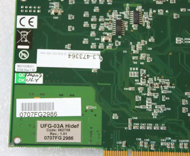 UNIGRAF UFG-03A Hidef UFG-03 Κάρτα PCI DAQ Card